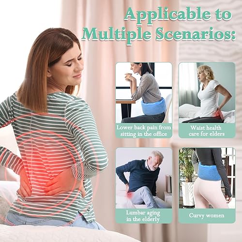 KAVIL Lumbar Support Pillow for Sleeping Lower Back Sciatic Nerve Pain Relief Lumbar Roll for Office Chairs & Bed Body Pain Relief Side Sleeping Lumbar Cushion for Sciatica, Herniated Disc, Scoliosis by KAVIL - Image 7