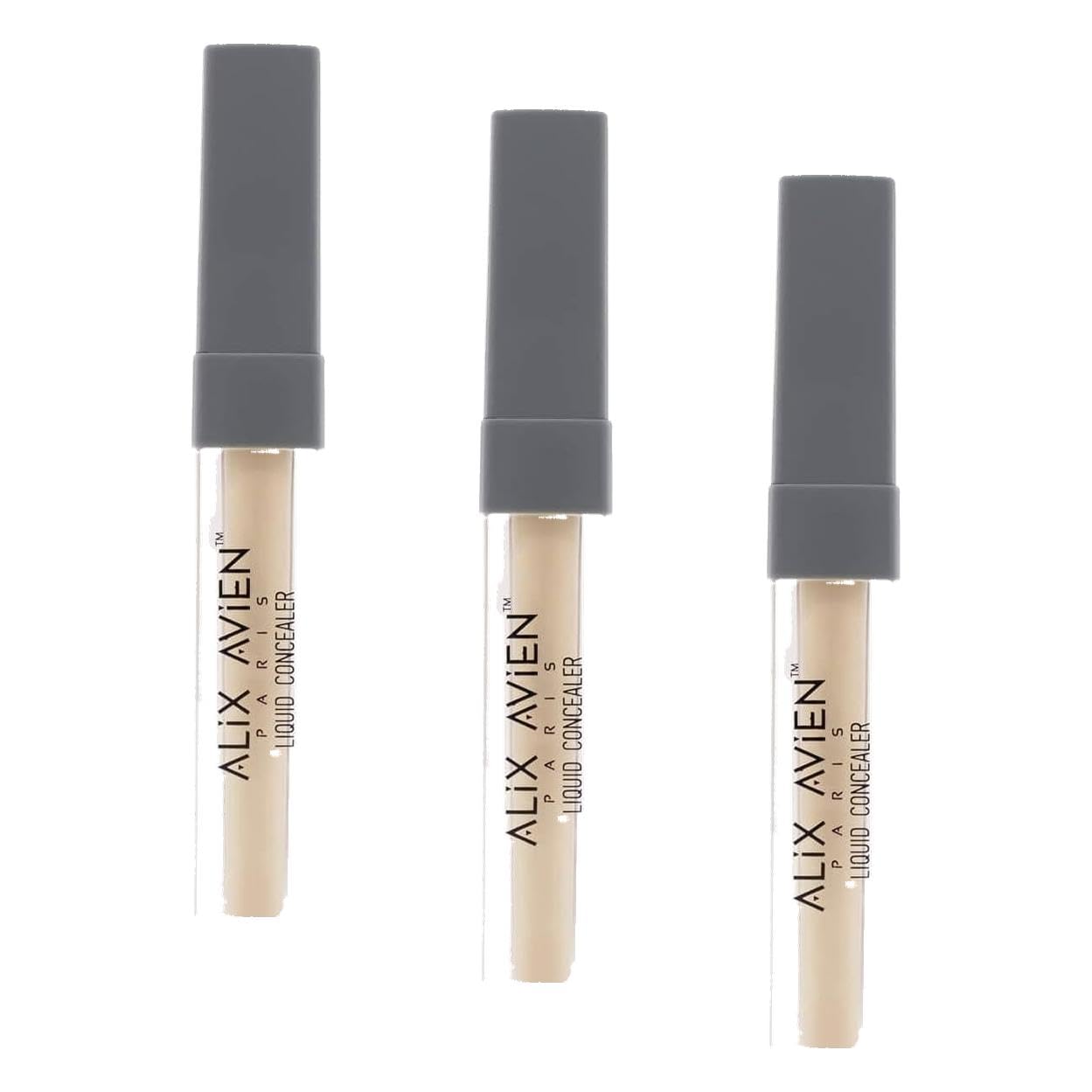 ALIX AVIEN Aydınlık Görünüm Sağlayan Yoğun Likit Göz Altı Kapatıcısı - Liquid Concealer 104 Warm Bisque (3 paketi)