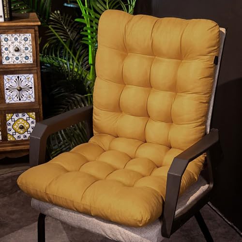 Coussin De Chaise Avec Dossier,Coussins De Siège De Chaise Pour Chaises De Cuisine Jardin Salle à Manger Terrasse,Matelas Coussin Pour Chaise Fauteuil De Jardin,Haut Dossier Chaise Coussin B 40x95CM