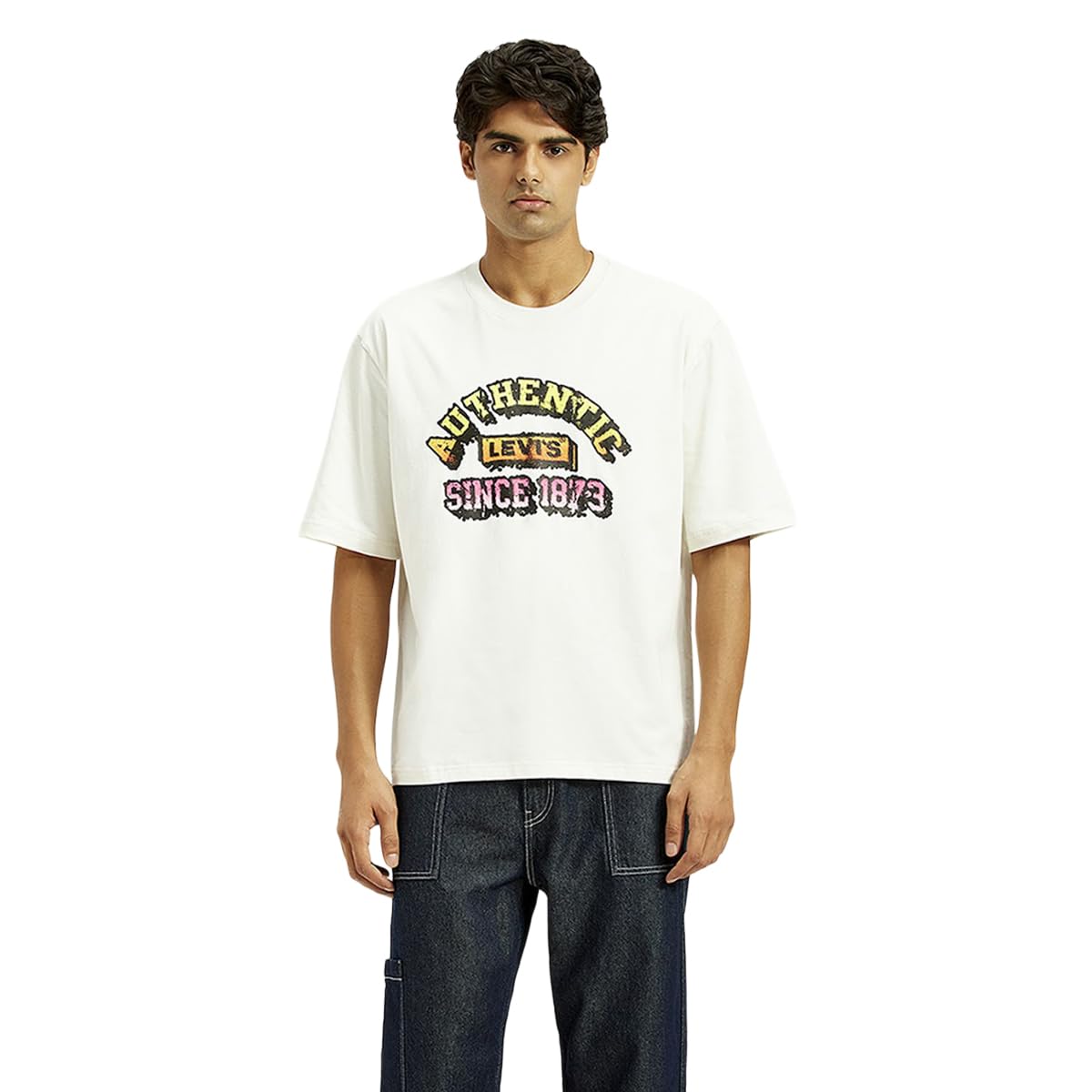 levi's Men's Letter Print Regular Fit T-Shirt-picture-43