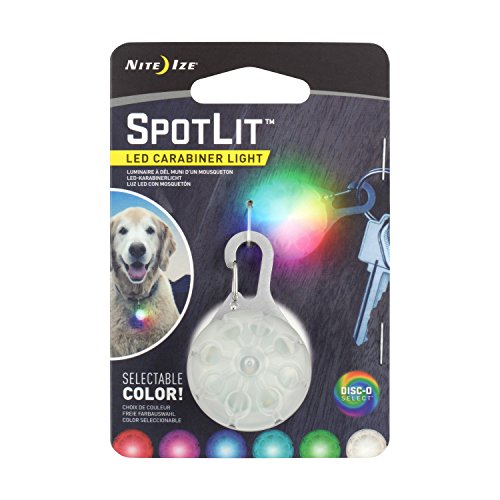 Nite Ize SpotLit LED Carabiner Light with Color-Changing Disc-O Select