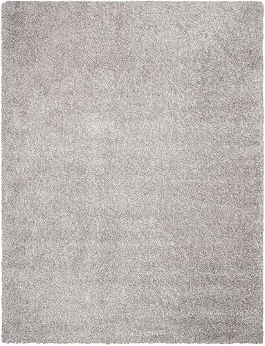 Image of Premium Antiskid Shaggy Carpet /Rug Plain Fur Rectangular Rugs,Soft Microfiber for Bedroom,Living Room,Kids Room,Hall etc (Silver, 3x5 feet)