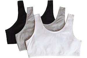 Cotton Built-Up Stretch Sports Bra: Perfect First Bra for Preteens