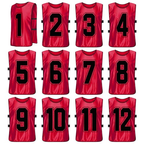 Chasubles d'entraînement de football sport collectif dossard numéroté volleyball