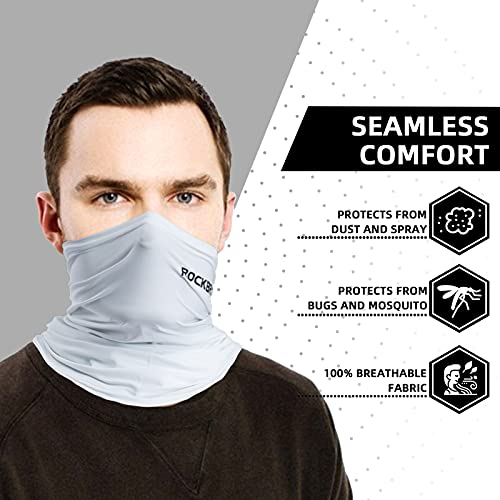 Image of ROCK BROS Cooling Neck Gaiter Sun UV Protection Face Mask UPF 50+ Breathable Bandana Headband Scarf Balaclava Headwear