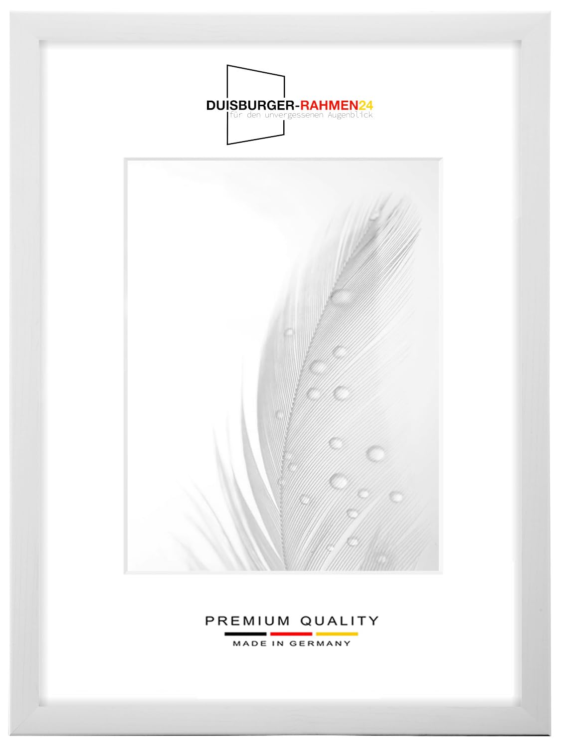 DR24 Marco de fotos de 70 x 75 cm (pino blanco), marco de madera de densidad media de 35 mm de ancho, incluye cristal sintético antirreflectante, pared trasera estable, pasadores de flexión y ganchos