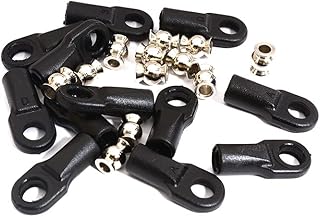 Integy RC Model C31017 M4 Size Straight 22mm Length Ball Ends Type Tie Rod Ends, w/ 3mm Ball Links for Traxxas & Axial