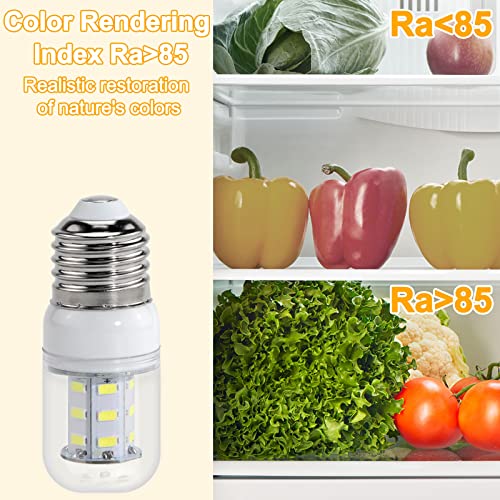5304511738 Led Refrigerator Light Bulb 3.5W For Cro-Sley Frigi-Daire - Replaces Keid34L Kel3418L 4584444, Ap6278388, Ps12364857 Fridge Freezer White Bulb, Wide Voltage Design (85V To 265V, Pack Of 2) #TOP1