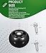 4 Pack AM125172 Plastic Deck Gauge Wheel Kit Compatible with John Deere 48