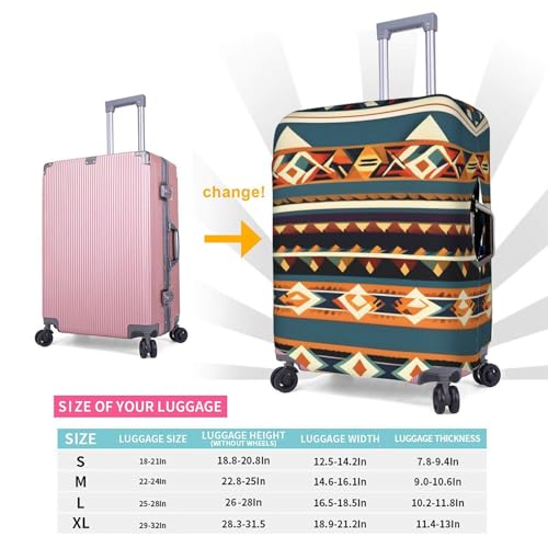 Housse de bagage amérindien et protection de valise élastique grand format 45,7-81,3 cm - 6
