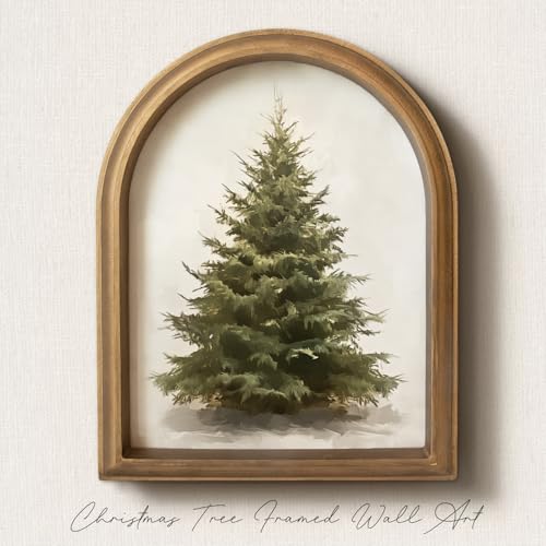 Christmas Decorations - 11' x 13.8' Christmas Tree Framed Wall Art...