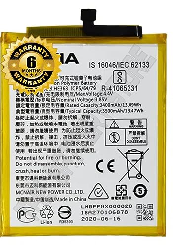 Image of Original HE363 Battery for Nokia 8.1 X7 3.1 Plus TA-1119 TA-1128 TA-1099 TA-1113 TA-1115 TA-1131 TA-1121 TA-1225 TA-1125 TA-1113 TA-1117 Battery with 6 Month warrenty**** (J00162)