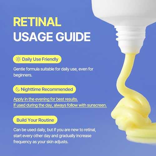 DERMA FACTORY Retinal Night Cream for Face, Vitamin A Moisturizer with Centella, Niacinamide & Panthenol, Helps Improve the Look of Fine Lines, Texture & Firmness, 1.01 fl oz