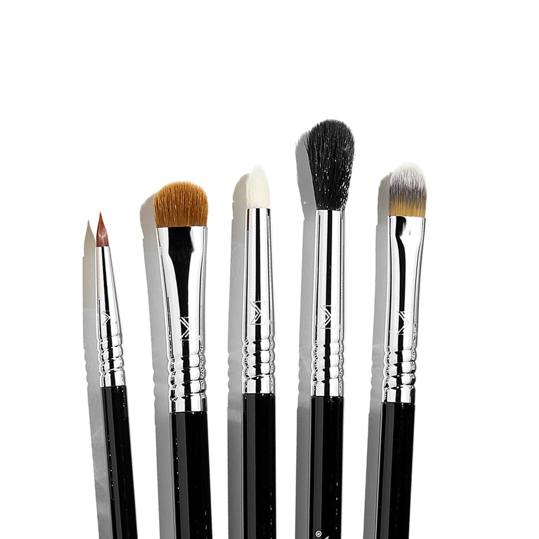 Sigma Beauty Ck001 Juego De Brochas De Maquillaje De 12 - Juego De Maquillaje Esencial, Para Base, Polvo, Corrector Y Contorno - Brochas De Maquillaje Facial, Para Sombra De Ojos, Rubor Y Labios