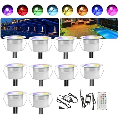 INDARUN Lampe au Sol Spot RGB Cover