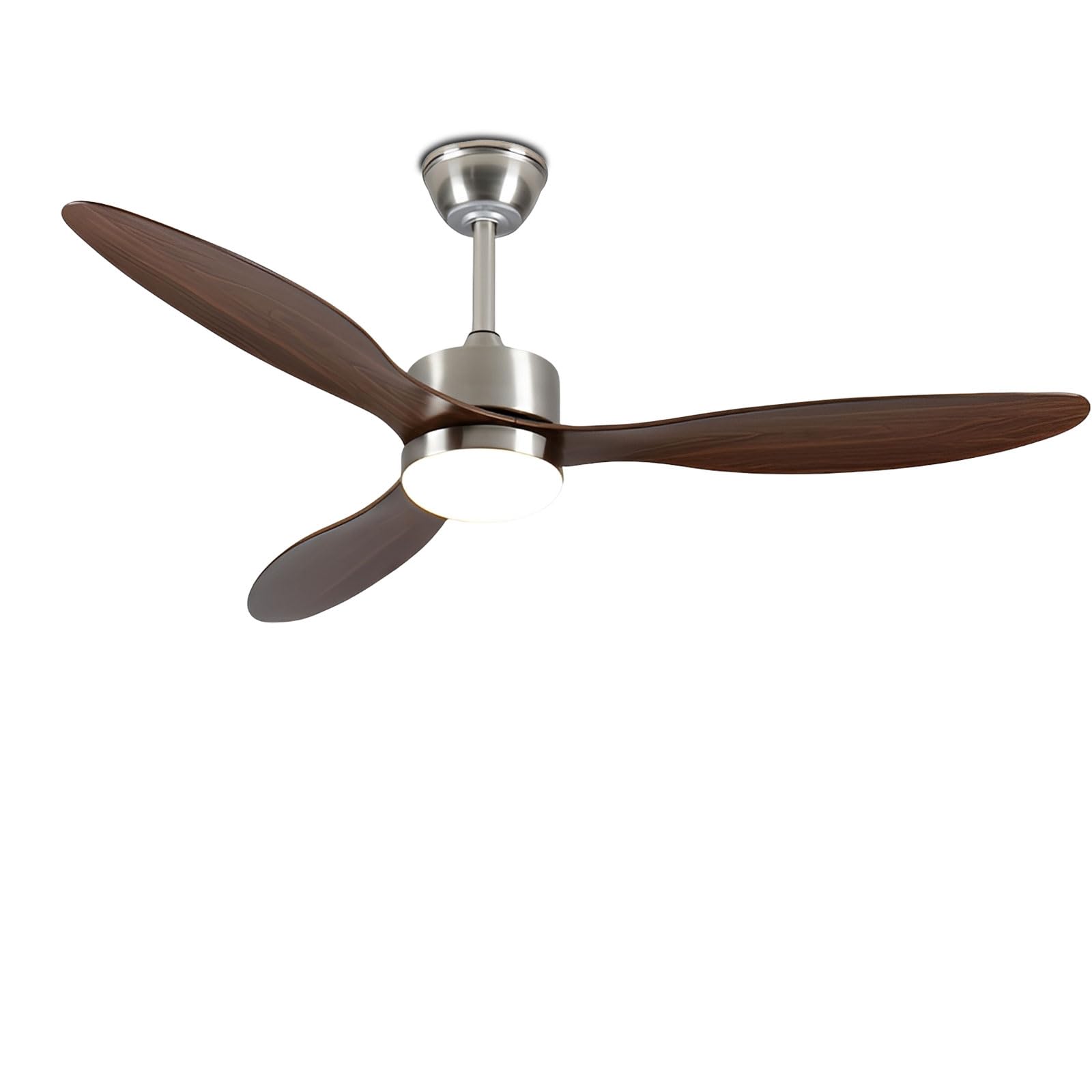 SXDMOUBK Modern Ceiling Fan with Light 6 Speeds Quiet Fans Dimmable LED for Bedroom Dining Room Living Smart Remote/APP/Voice Control