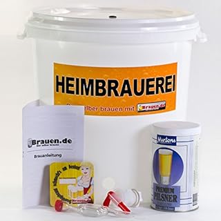 Bierbrauset Pils - Pilsner selber brauen (12 - 20 Liter) – Ideal für Brauset Anfänger oder als Bier Geschenk, inklusive Brauanleitung