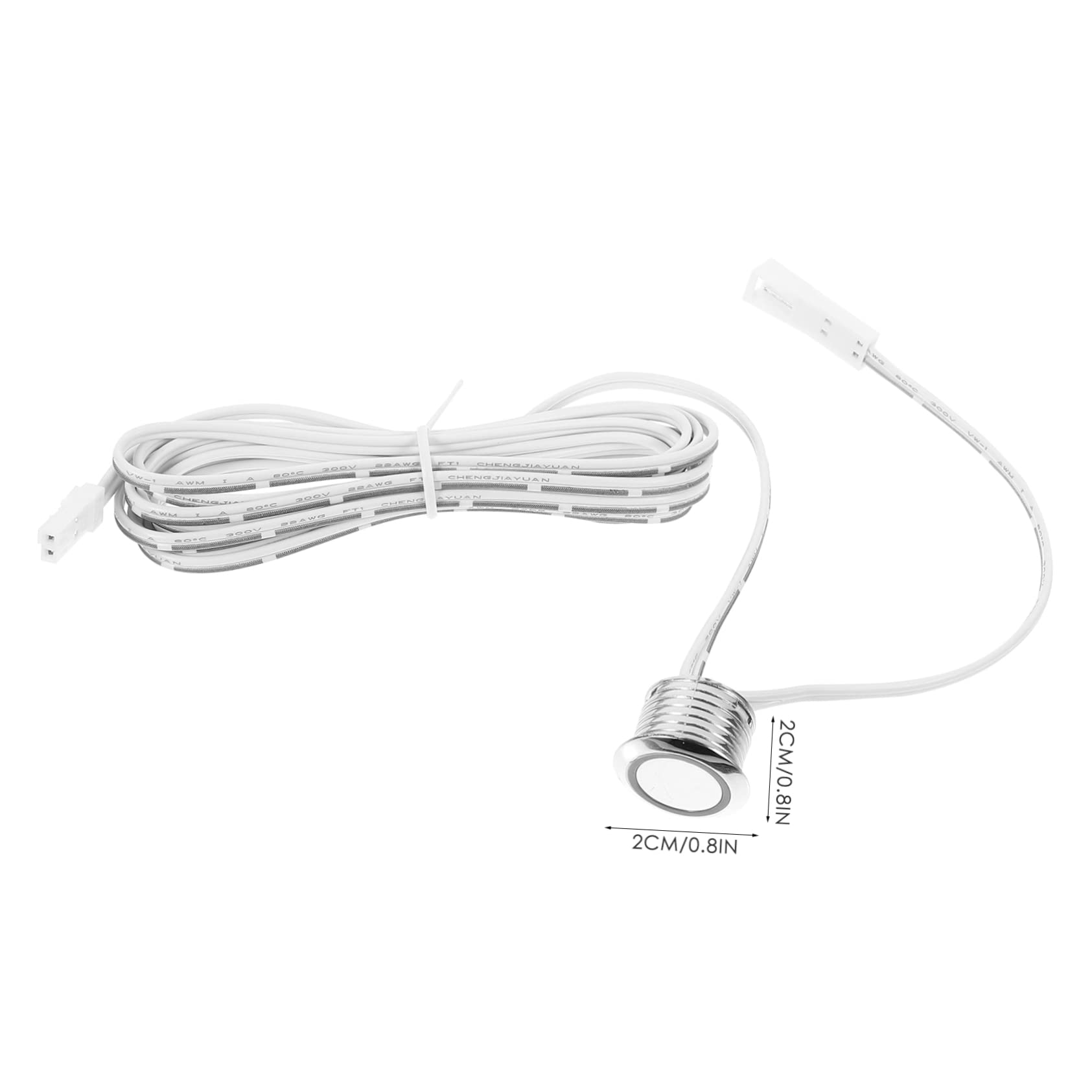 HOMSFOU 5piezas Controlador De Tira Led Táctil Interruptor Regulable Para Iluminación De Armarios Instalación y Aplicación Cocinas Entradas