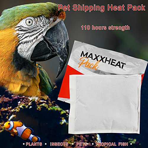 Maxxheat 110 Hour Shipping Heat Pack - 1, 10, 60 Count Packs Available| Extended Heat For Marine Animals, Insects, Coral, Fish, Invertebrates, Flowers, And Plants | Tropical Fish #TOP5