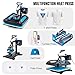 Topdeep Pro Heat Press 15x12 Inch, 5 in 1 Heat Press Machine with 30 OZ Tumbler Press, Swing Away T Shirt Pressing Machine, Combo Tumbler Heat Press Machine Sublimation for T-Shirt Tumblers Hat Cap