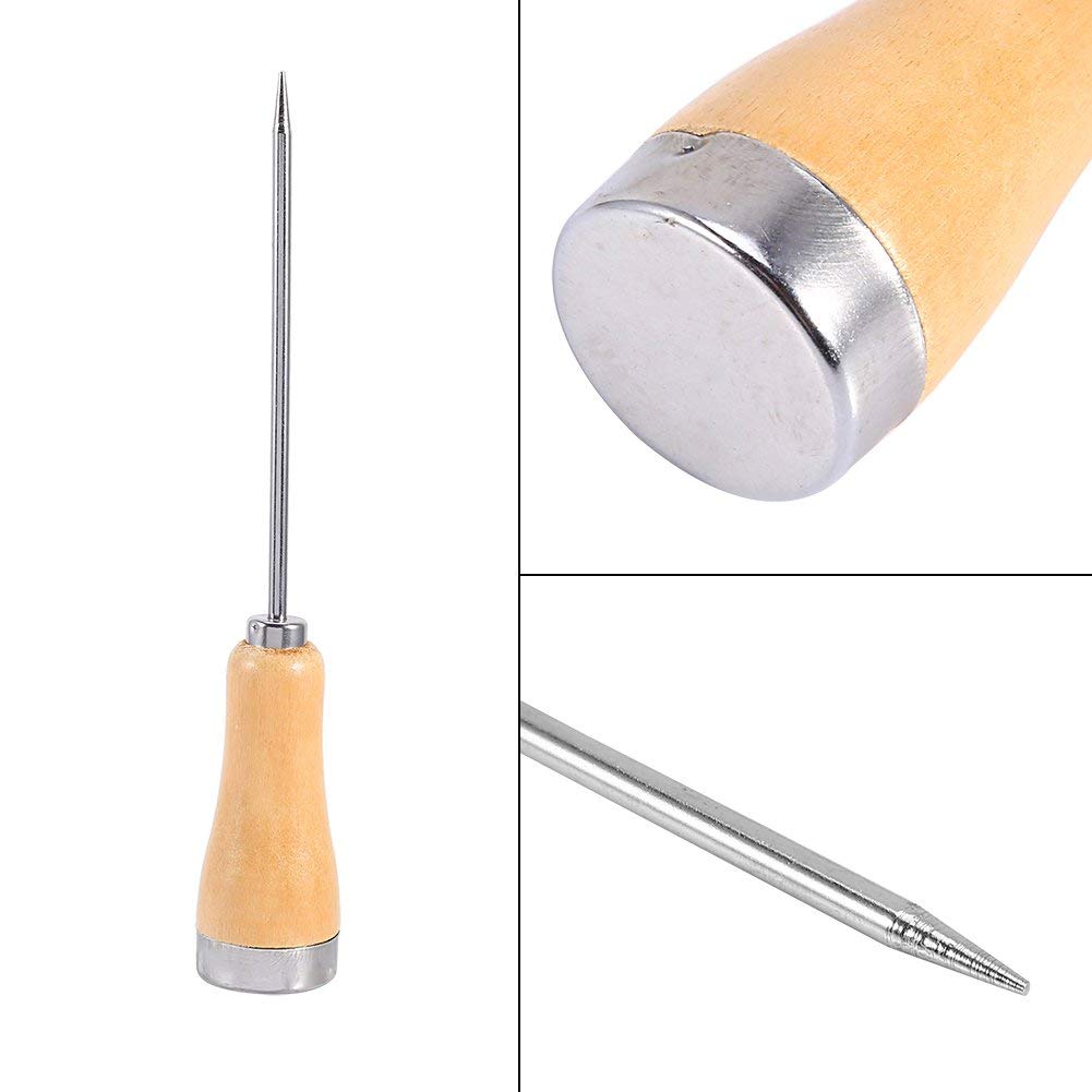 Ice Pick Ice Punch Kitchen Tool Portable Ice Crusher Bar Accessory For Home Bar Restaurant Use With Wooden Handle GLOGLOW Ice Pick
