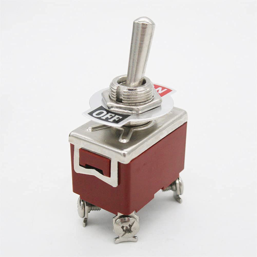 Kippschalter, 3 Stück, robust, 15 A, 250 V, 20 A, 125 V, DPST, 4-poliger EIN/Aus-Schalter