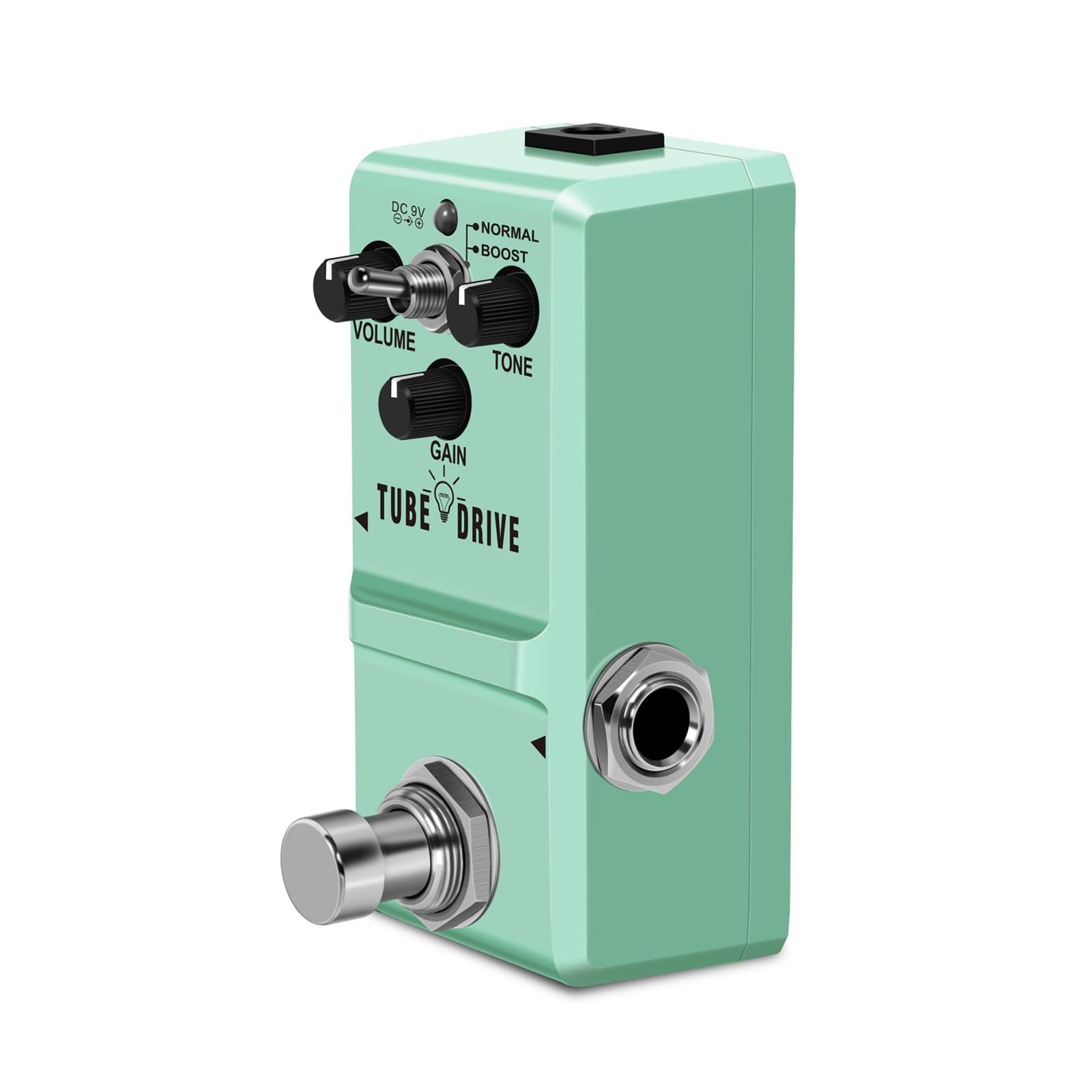 Efekt Gitary Elektrycznej Overdrive Distortion Delay Tremolo Reverb Light Green