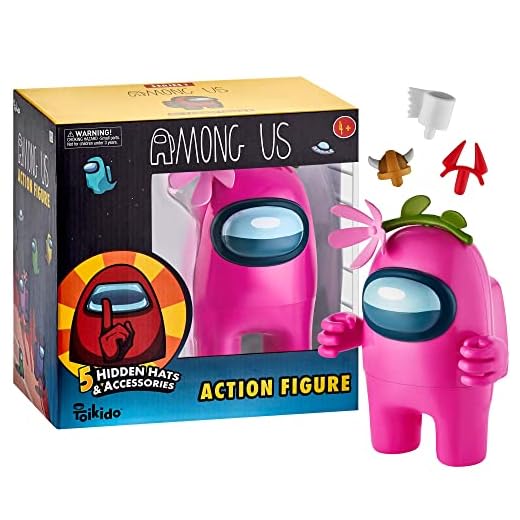 TOMY Imposteur Rose, Adultos, Figura 17 Cm, Mini Colección, Juguete Niño, Among Us Cumpleaños, E73445, Multicoloured