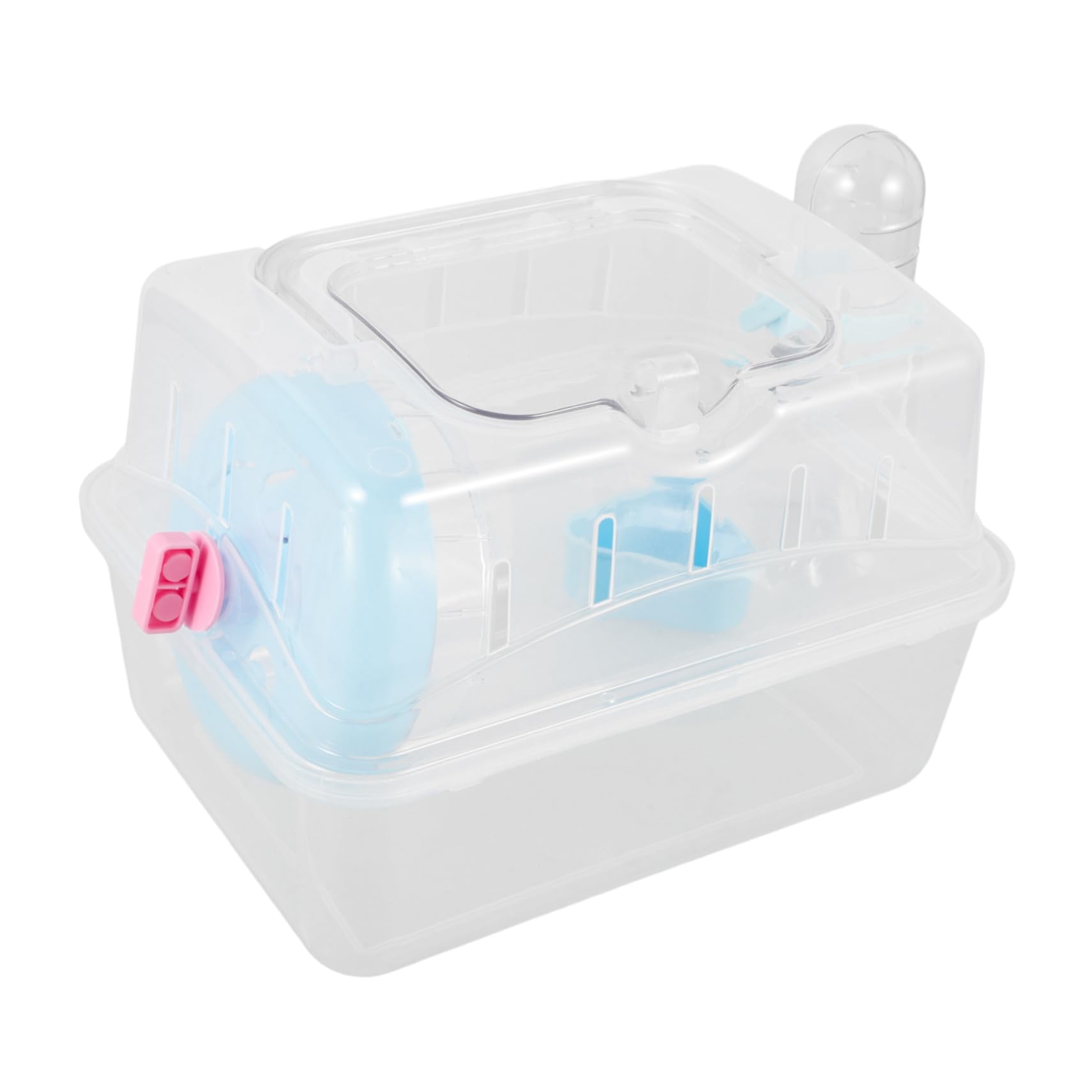 Mipcase Guinea Pig Travel Cage Portable Small Animal Carrier Plastic Hamster Cage Feeding Watering Accessory for Indoor Outdoor