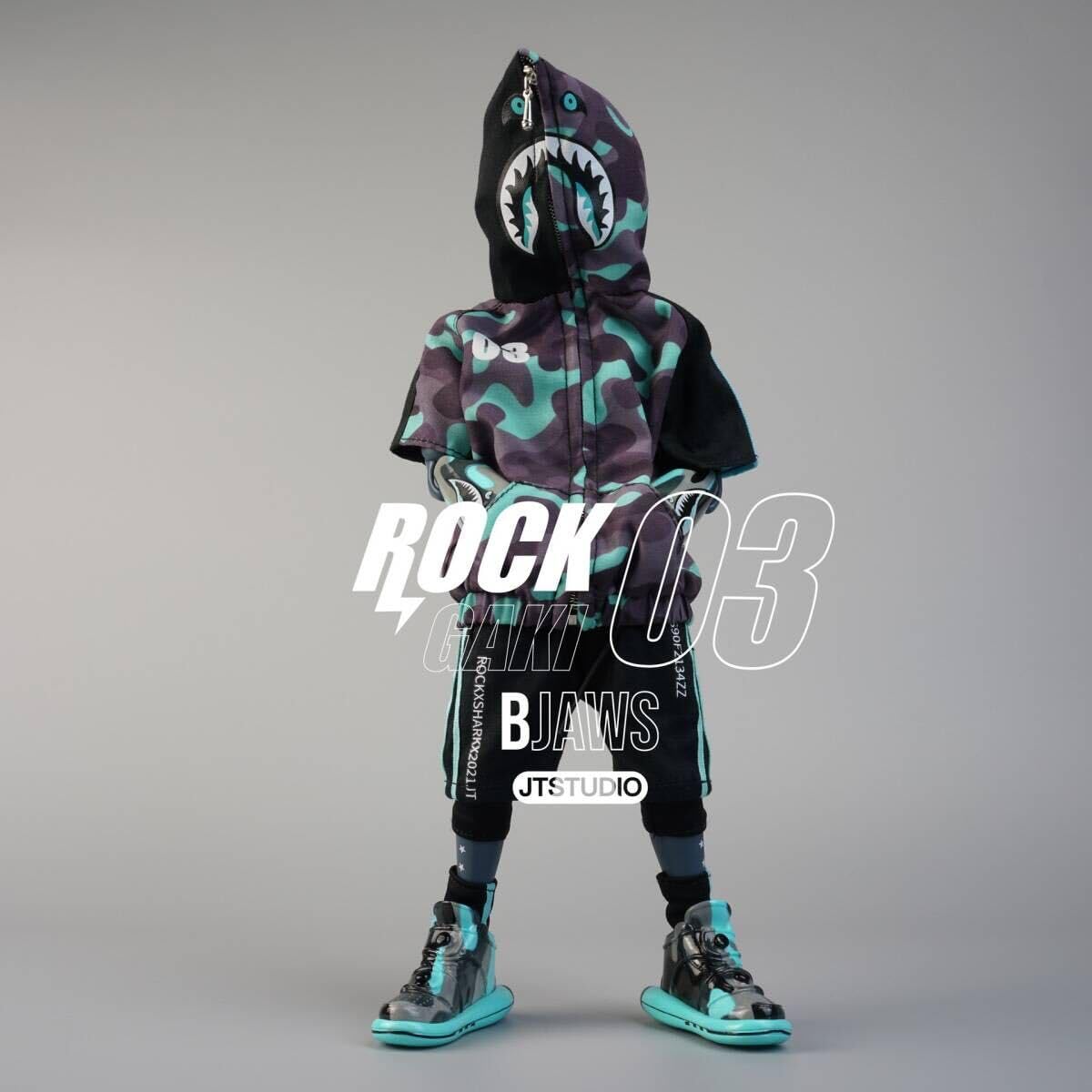 Amazon.co.jp: J.T STUDIO JT 1/6 Rock Gaki Jaws Pink.Ver ＆ Green