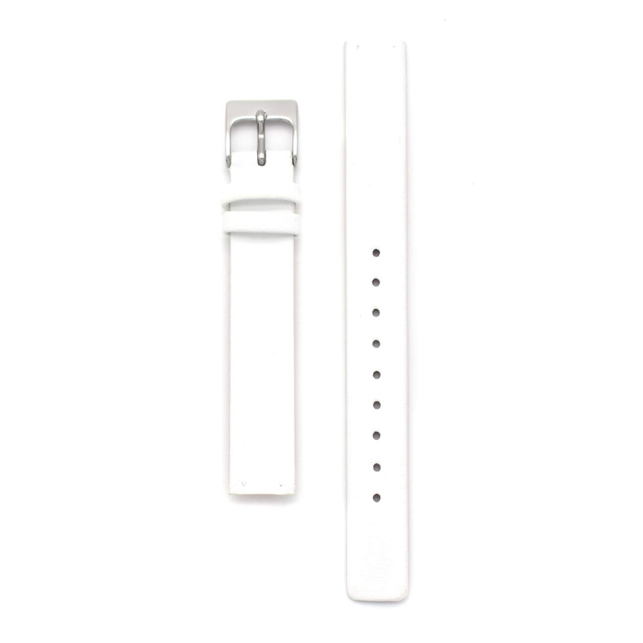 THEAGE Replacement Watch Band for Skagen Womens Watches 12mm with Screws (White)