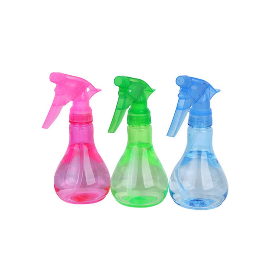 FOMIYES Cleaning Spray Bottles 3pcs Fine Mist Spray Bottles Refillable Hair Spray Bottles Empty Trigger Water Sprayer Water Mister for Hairdressing (Random Color) Travel Spray Bottle