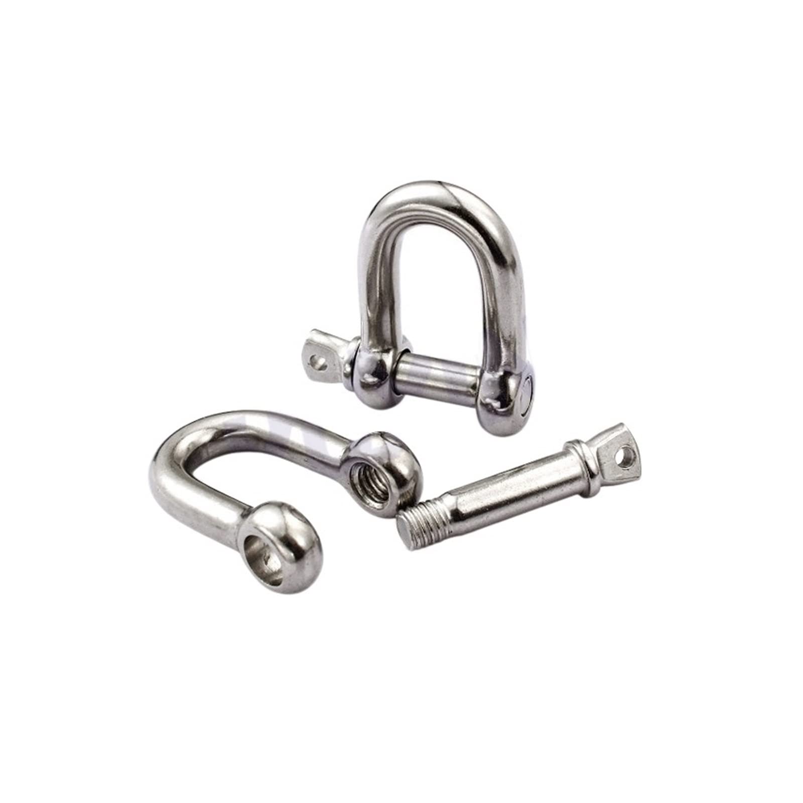 M4-M14 100% A2 Edelstahl 304 D-Typ Dee SchäkelAntirust D Schäkel, SUS 304 M4-M14 U-Typ,Bügelschlösser(M10)