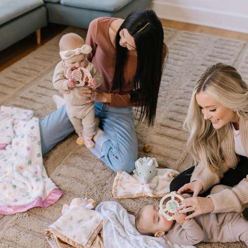 Image of JuJuBe x Studio Oh! Baby Essentials Reversible Baby Blanket - Soft Throw for Newborns & Infants, Ideal for Tummy Time, Home, Travel & Nursery Essentials - Bonjour Bebe