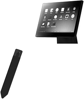 BoxWave Stylus Pouch Compatible with Sunmi D2s - Stylus PortaPouch, Stylus Holder Carrier Portable Self-Adhesive - Jet Black