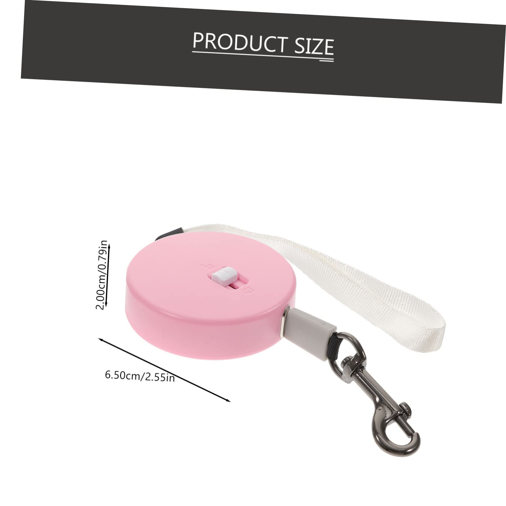 HAPINARY Djustable Dog Leash Retractable 3m Length Portable Leash for Small Dogs Outdoor Training Comfortable Grip Pink Rope Random