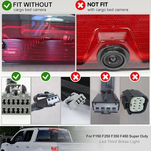 LUDARM Clear Lens LED 3rd Brake Light Compatible with F150 2015-2024 F250 F350 F450 F550 2017-2024 for Maverick 2021-2024 for Ranger 2019-2024 Third Brake Cargo Light accessories by LUDARM - Image 6