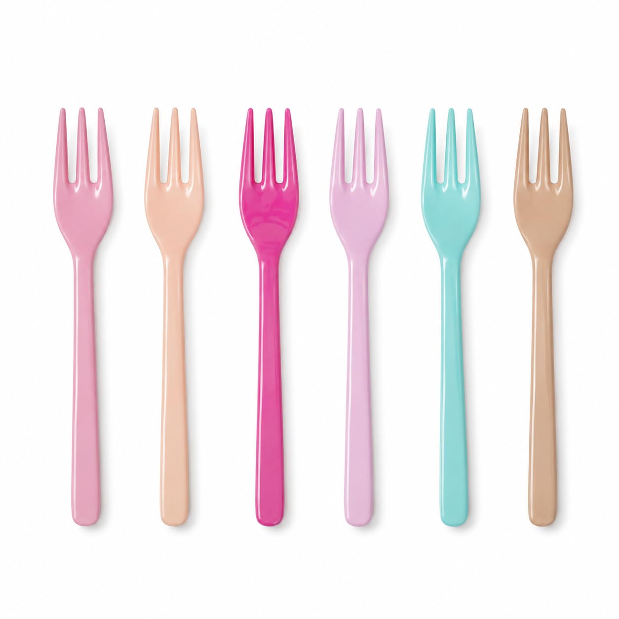 MeeTo Plastic Kids Feeding Fork Spoon 10 Pieces Multi-Color (Fork Spoon)-image-17