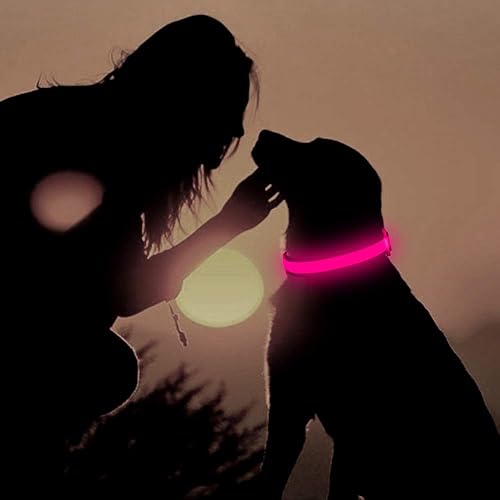 Miniatura 8 de Flashseen Collar de perro LED, luces recargables por USB, ajustable, cómodo, de malla suave, collar de seguridad para perros pequeños, medianos y
