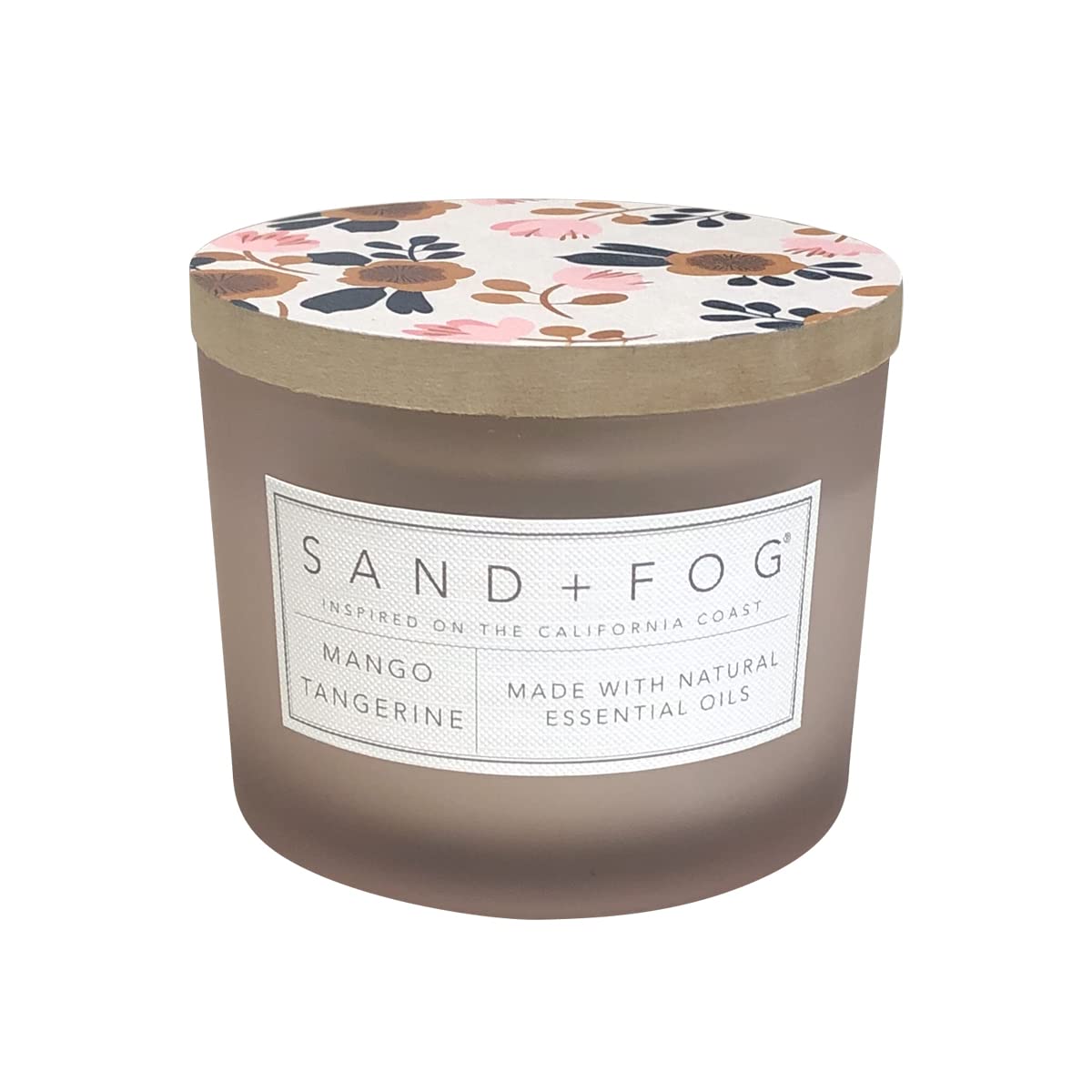 Sand + Fog Scented Candle - Mango Tangerine – Additional Scents and Sizes – 100% Cotton Lead-Free Wick - Luxury Air Freshening Jar Candles - Perfect Home Decor – 12oz