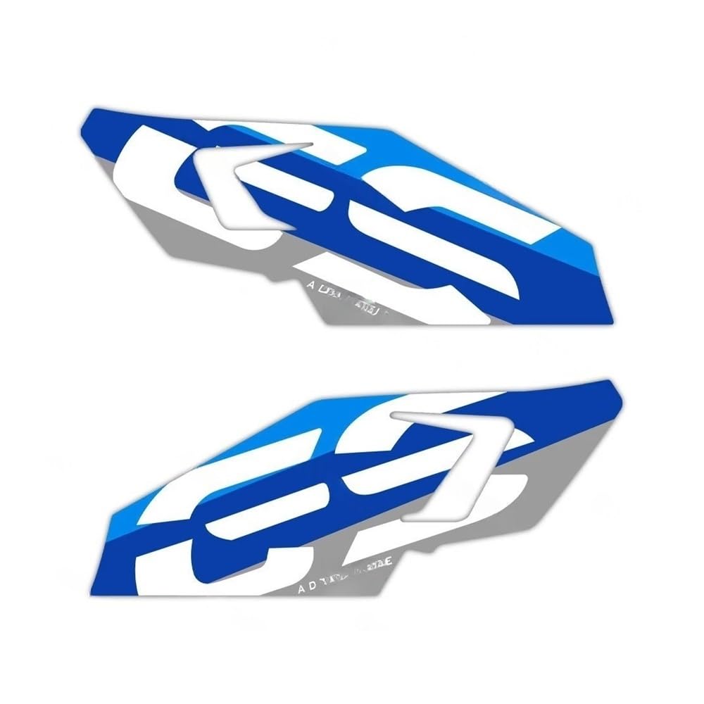Rlqybiukt Color D Tank Pads Motorcycle Sticker Side Fairing Triple Black Trophy Decals For R1200gs R1250gs R1200 Gs R1250 2017-2023