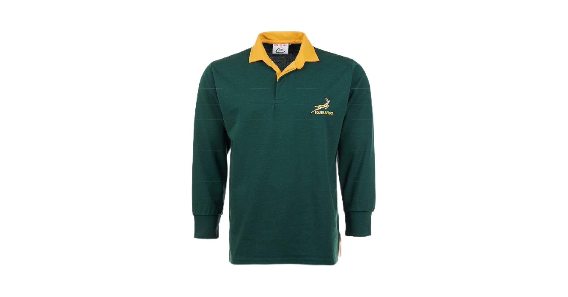 Fashion Link Men's Rugby Full Sleeve South Africa Embroidered Logo