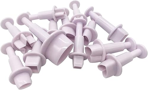 Miniatura 5 de Fondant Cutter - Juego de 13 cortadores geométricos para diseño de tartas, corazón ovalado cuadrado redondo, tamaño pequeño, mediano y grande