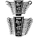 24pc IN/MM TIGHTSPOT Ratchet Wrench MASTER SET - Inch & Metric With Quick Access Wrench Organizer - Our standard in combination wrench sets from gear to tip