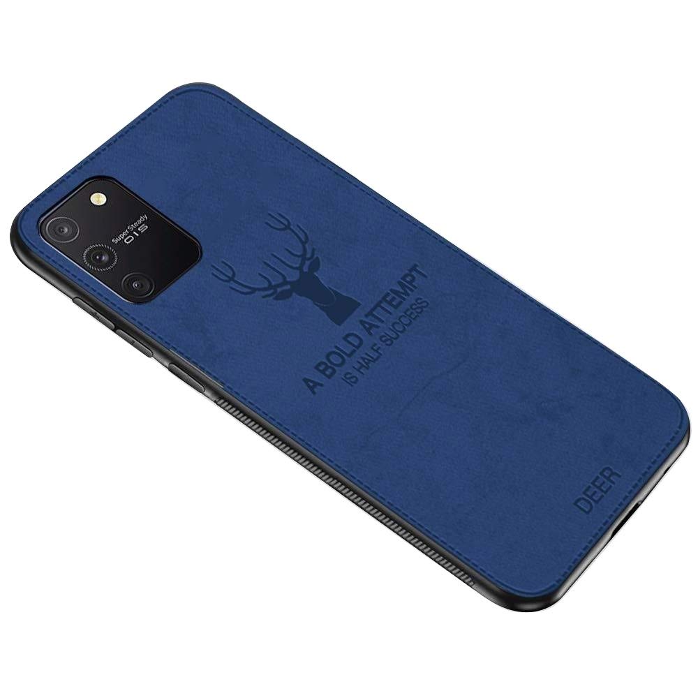 MOBILOVE Deer Pattern Cloth Texture Leather Finish Soft Fabric Case Hybrid Protective Case with Camera Protection for Samsung Galaxy S10 Lite (Blue) (B08HLY7W19) Amazon Price History, Amazon Price Tracker
