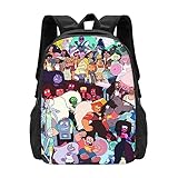 Pobecan Steven Anime Universe Backpack Large Capacity Leisure Travel Backpack Book Bag Outgoing Daypack 12.5x5.5x16.5 inch