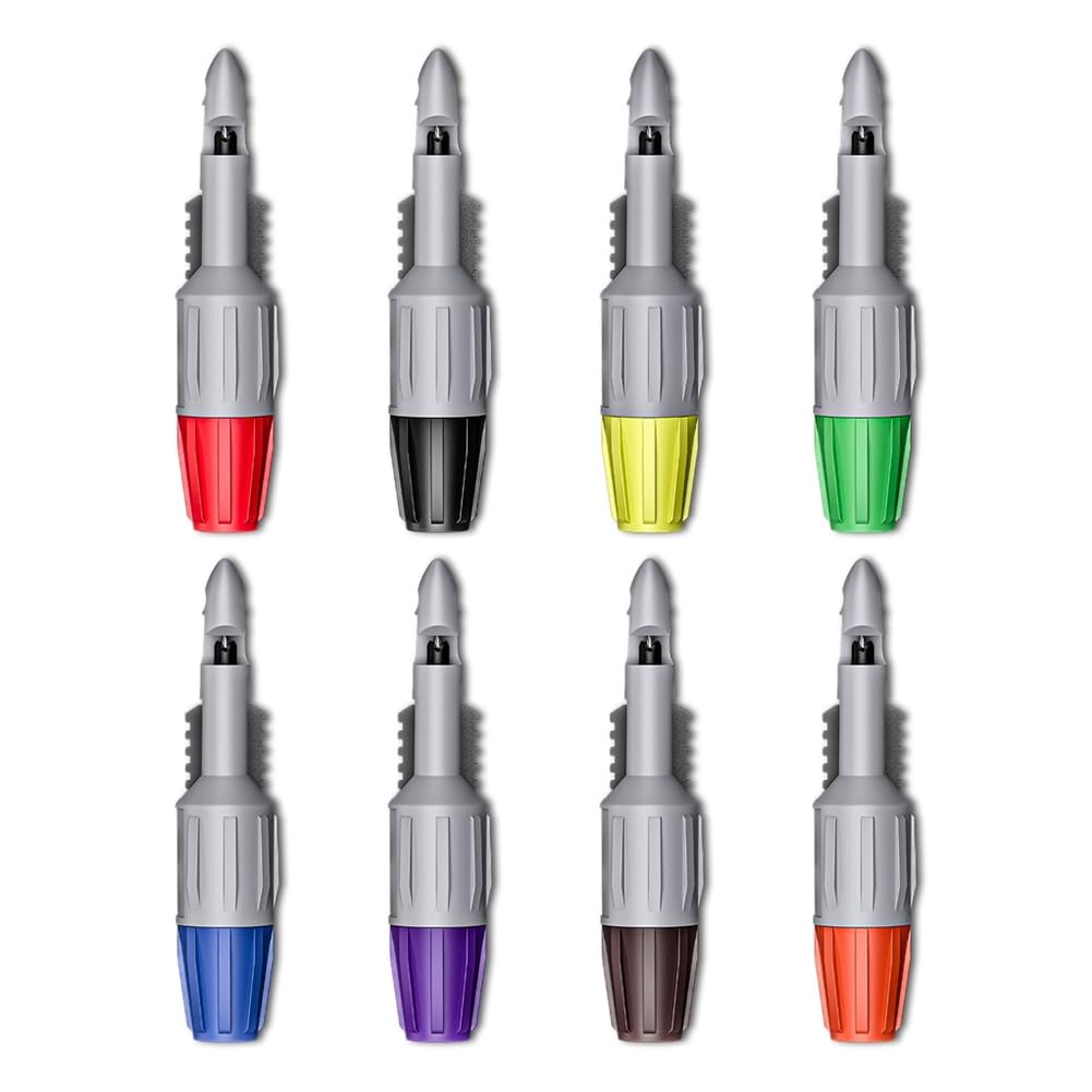 Littimoon 8PC Wire Piercing Probe Insulation Piercing Clip Wire Piercing Tool for Multimeter Voltage Voltmeter Testing 4mm