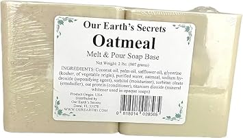Our Earth's Secrets - Oatmeal 2 Lbs Melt and Pour Soap Base