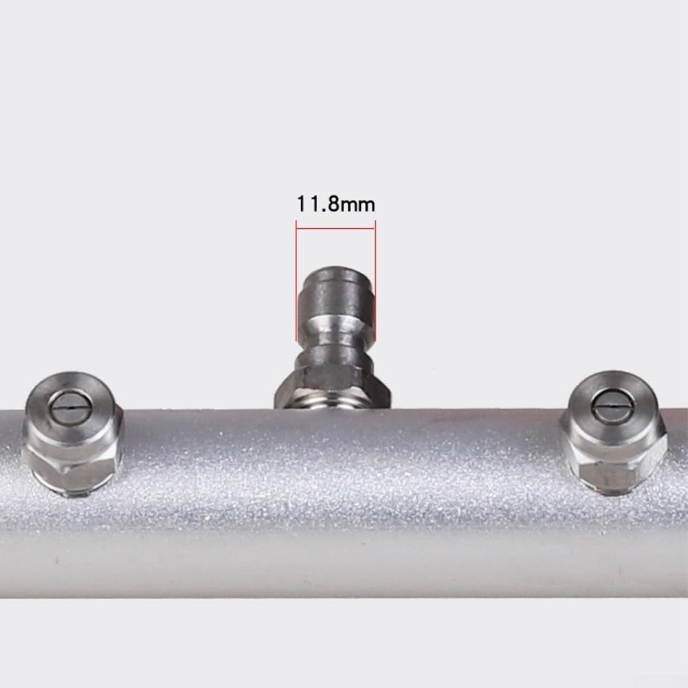 Limpiador de tren de rodaje, lavadora a presión, escoba de agua para lavado de chasis de coche, 4000 PSI con varitas accesorio de boquilla en forma de ventilador (con conector)