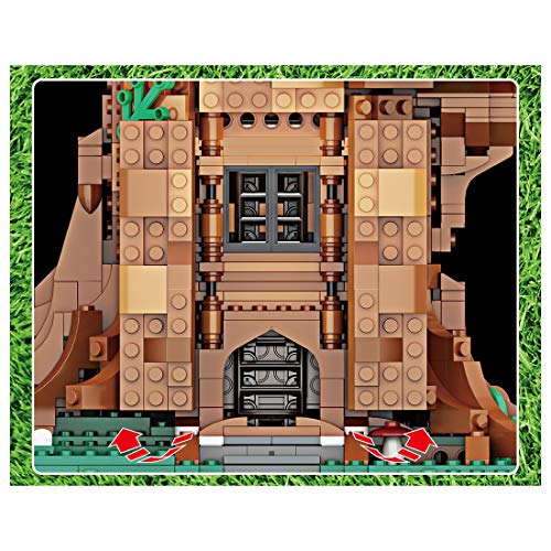 TRUU Bausteine Architektur Modell, Street View - 3958 Teile Baumhaus mit Licht, Modular Haus Bausteine Kompatibel mit… – Bild 5